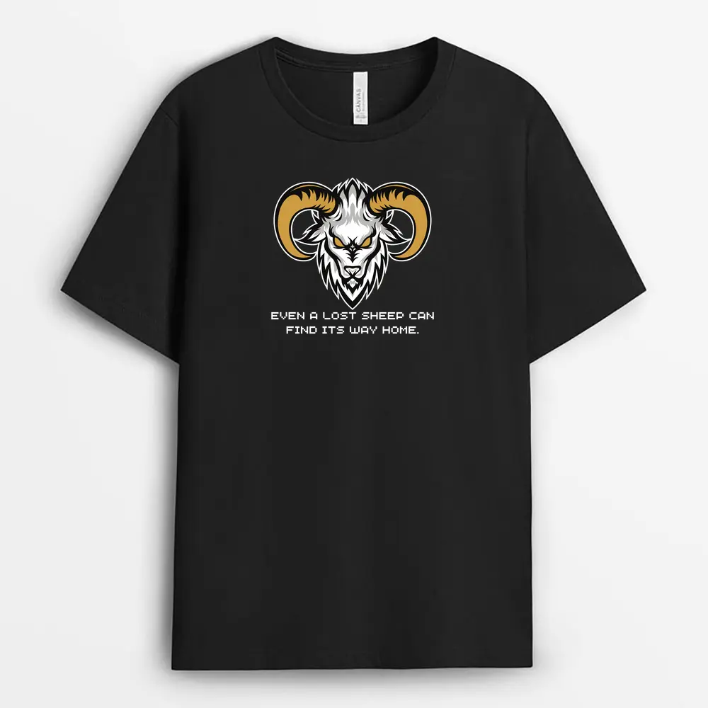 Even A Lost Sheep Can Find Its Way Home Veilxgap T-Shirt - Black